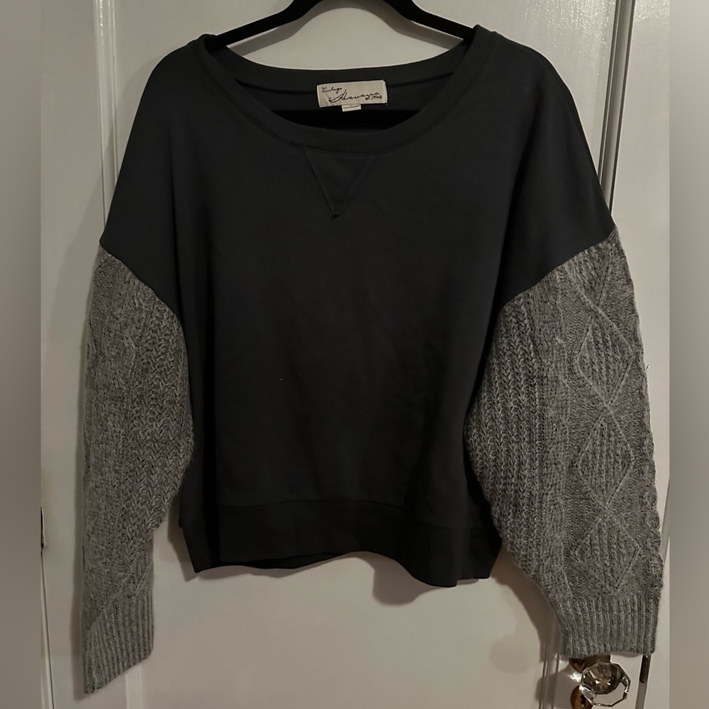 Vintage Havana mixed media sweatshirt